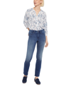Nydj Marilyn Straight Leg Jeans In Reverence In Bluewell