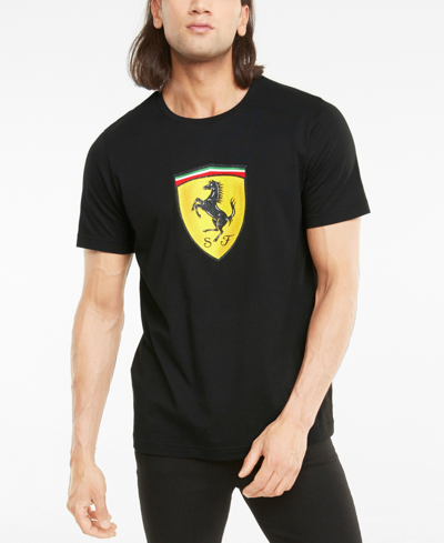 Puma Men's Ferrari Race Graphic T-shirt In Black