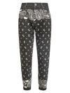 ETRO MEN'S NEW CROPPED BANDANA PRINTED JEANS