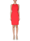 Boutique Moschino Mini Dress With Cut-out Detail In Red