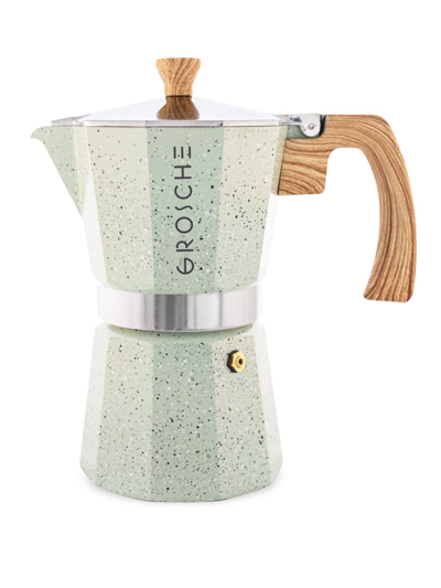 Grosche Milano Stone Espresso 6-cup Coffee Maker In Mint Green