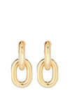 Rabanne Xl Link Double Circle Earrings In Gold