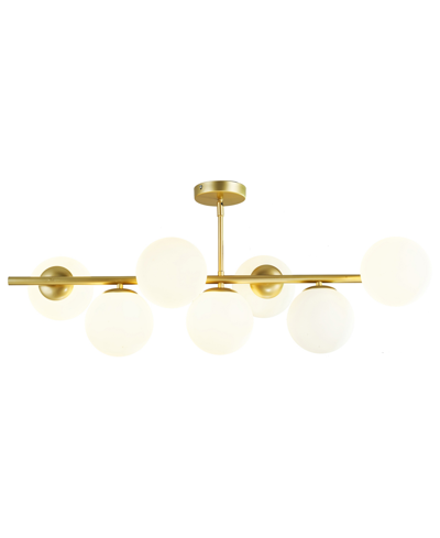 Home Accessories Colette Indoor Semi-flush Mount Light With Light Kit In Antique Brass