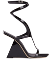 GIUSEPPE ZANOTTI TUTANKAMON 105MM PATENT LEATHER SANDALS