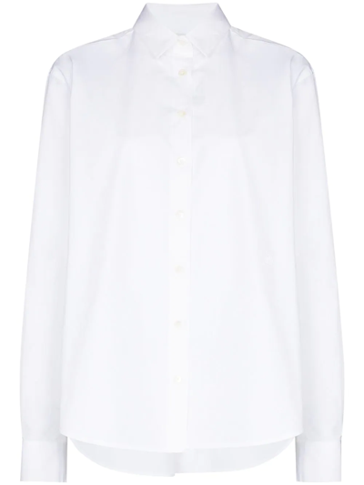 Totême Toteme Striped Cotton-poplin Shirt In White