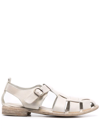 Officine Creative Cut-out Detailed Leather Sandals In Nude