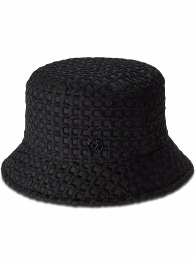 Maison Michel Jason Tonal Net Bucket Hat In Black