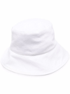 Isabel Marant White Denim Loiena Bucket Hat In Weiss