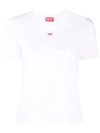 Diesel Logo-patch Short-sleeve T-shirt In White