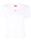 Diesel T-uncutie Stretch-cotton T-shirt In Weiss
