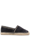 ISABEL MARANT EYELET-EMBELLISHED SUEDE ESPADRILLES