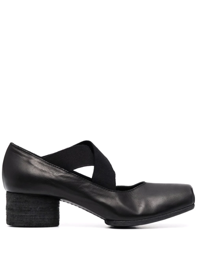 Uma Wang 25mm Square-toe Ballerina Shoes In Black