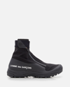 Comme Des Garçons Comme Des Garcon X Salomon Logo-print Sneakers In Black In Black