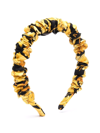 VERSACE BAROQUE-PRINT SILK HEADBAND