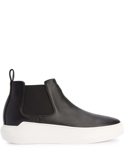 Giuseppe Zanotti Conley Leather Ankle Boots In Black