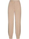 The Frankie Shop Gelso High-rise Pleated Woven Trousers In Neutrals