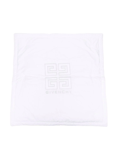 Givenchy Logo Print Blanket In White