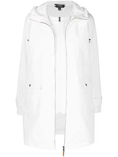 Lauren Ralph Lauren Two-in-one Hooded Parka Coat In White