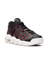 NIKE AIR MORE UPTEMPO "BLACK FUSION RED" SNEAKERS