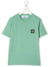 STONE ISLAND JUNIOR CHEST LOGO-PATCH T-SHIRT