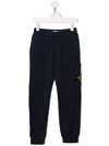STONE ISLAND JUNIOR SIDE LOGO-PATCH TRACK trousers