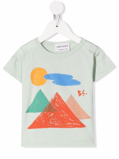 Bobo Choses Babies' Graphic-print Short-sleeved T-shirt In Grey