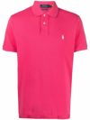 Polo Ralph Lauren Classic Cotton Polo Shirt With Embroidered Logo In Pink