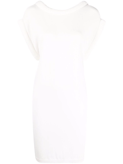 Federica Tosi Scoop-back Jersey Dress In White