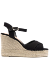 CASTAÃ±ER BUCKLE-FASTENING PLATFORM ESPADRILLES