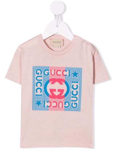 Gucci Baby -print T-shirt In Pink