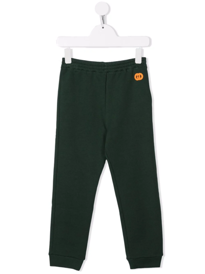 Gucci Kids' Logo-patch Track Pants In Green