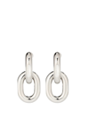 Rabanne Silver-colored Aluminum Xl Hoop Earrings In Silver