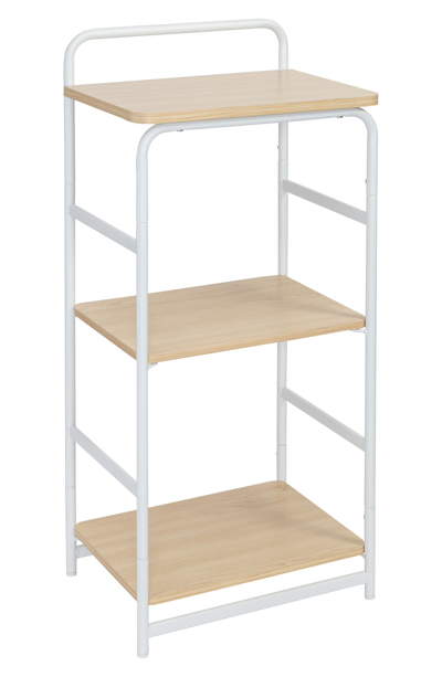 Honey-can-do Wood And Metal Small Shelf, 3 Tiers In White