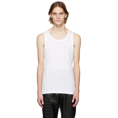 Vivienne Westwood Two-pack White Logo Tank Top In 21424-a403