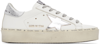 GOLDEN GOOSE WHITE & SILVER SUPER-STAR CLASSIC trainers