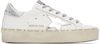 Golden Goose Super-star Leather Upper Laminated Star Metal Lettering In 80185 White/silver