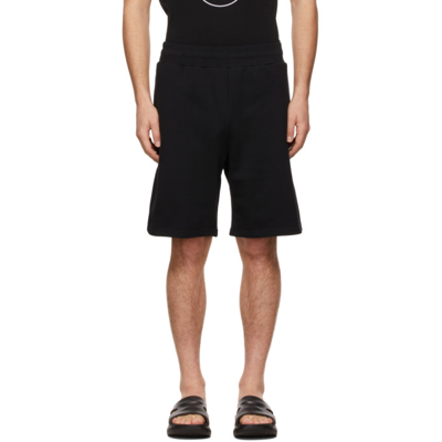 Moschino Logo-plaque Track Shorts In Black
