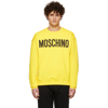 Moschino Logo-print Long-sleeve Sweatshirt In Yellow