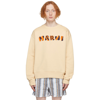 Marni Beige Graphic Logo Sweatshirt