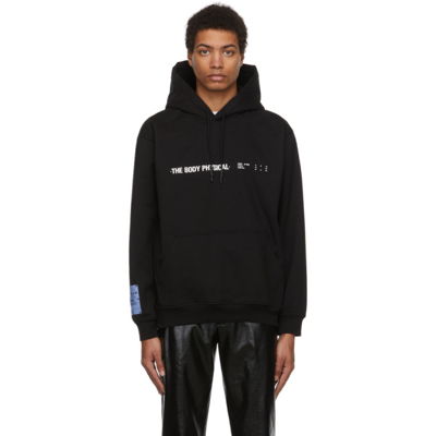 Mcq By Alexander Mcqueen The Body Physical Graphic Hoodie In Darkest Black