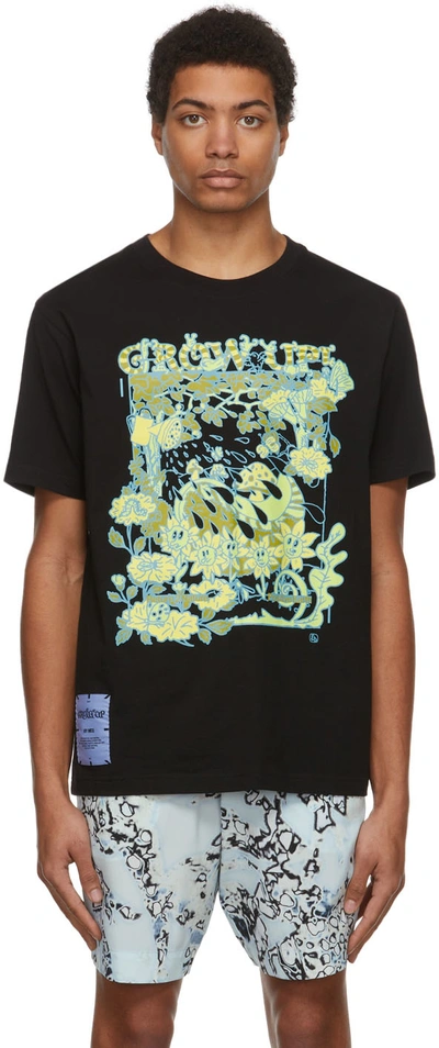 Mcq By Alexander Mcqueen Black Return 2 Nature T-shirt