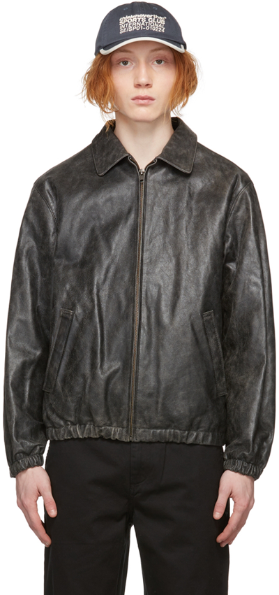 thisisneverthat レザージャケット Leather Harrington Jacket – thisisneverthat® JP