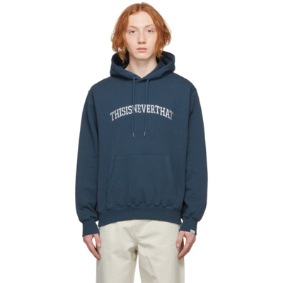 【THISISNEVERTHAT】(FW23) Arch-Logo Hoodie Navy 45884210_1?w=400