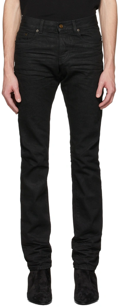 Saint Laurent Classic Slim-fit Jeans In Black