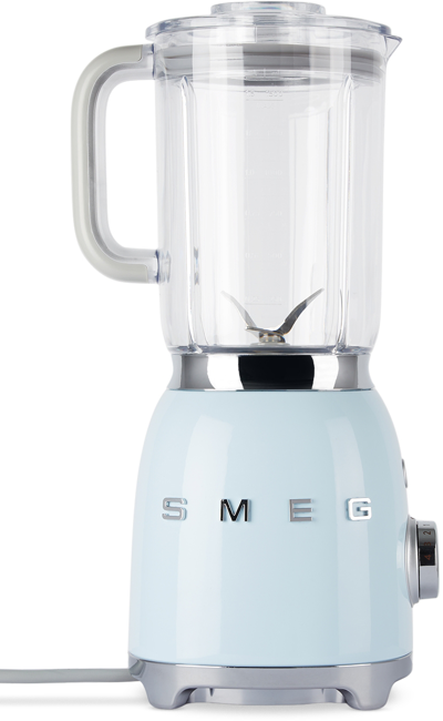 Smeg Blue Retro-style Blender In Pastel Blue