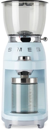 Smeg Blue Retro-style Coffee Grinder In Pastel Blue