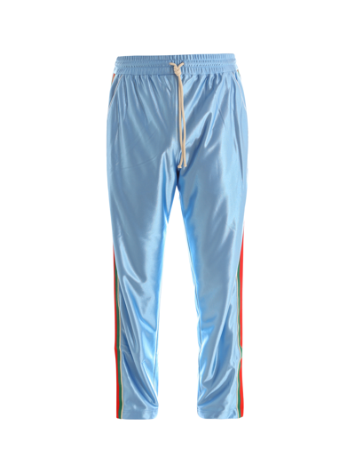 Gucci Acetate Trouser In Blue