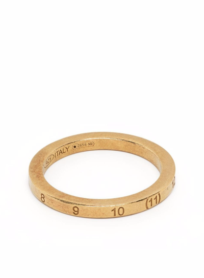 Maison Margiela Numbers Ring Thin Gold Womens In 金色