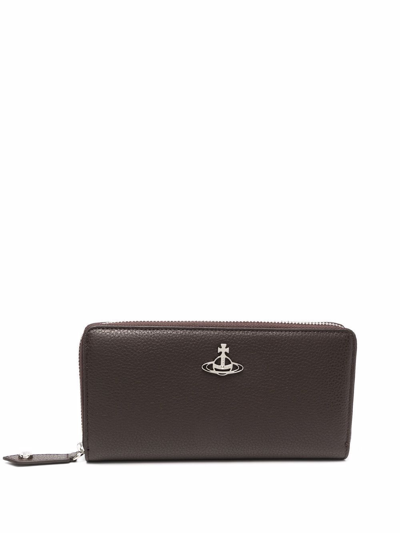 Vivienne Westwood Womens Brown Leather Wallet