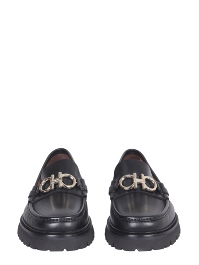 Ferragamo Men's  Black Other Materials Loafers